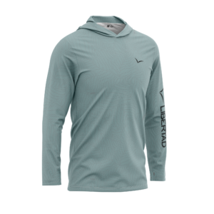 Remera con CAPUCHA Acero