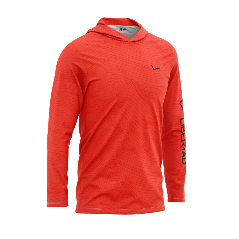 Remera con CAPUCHA Geranio